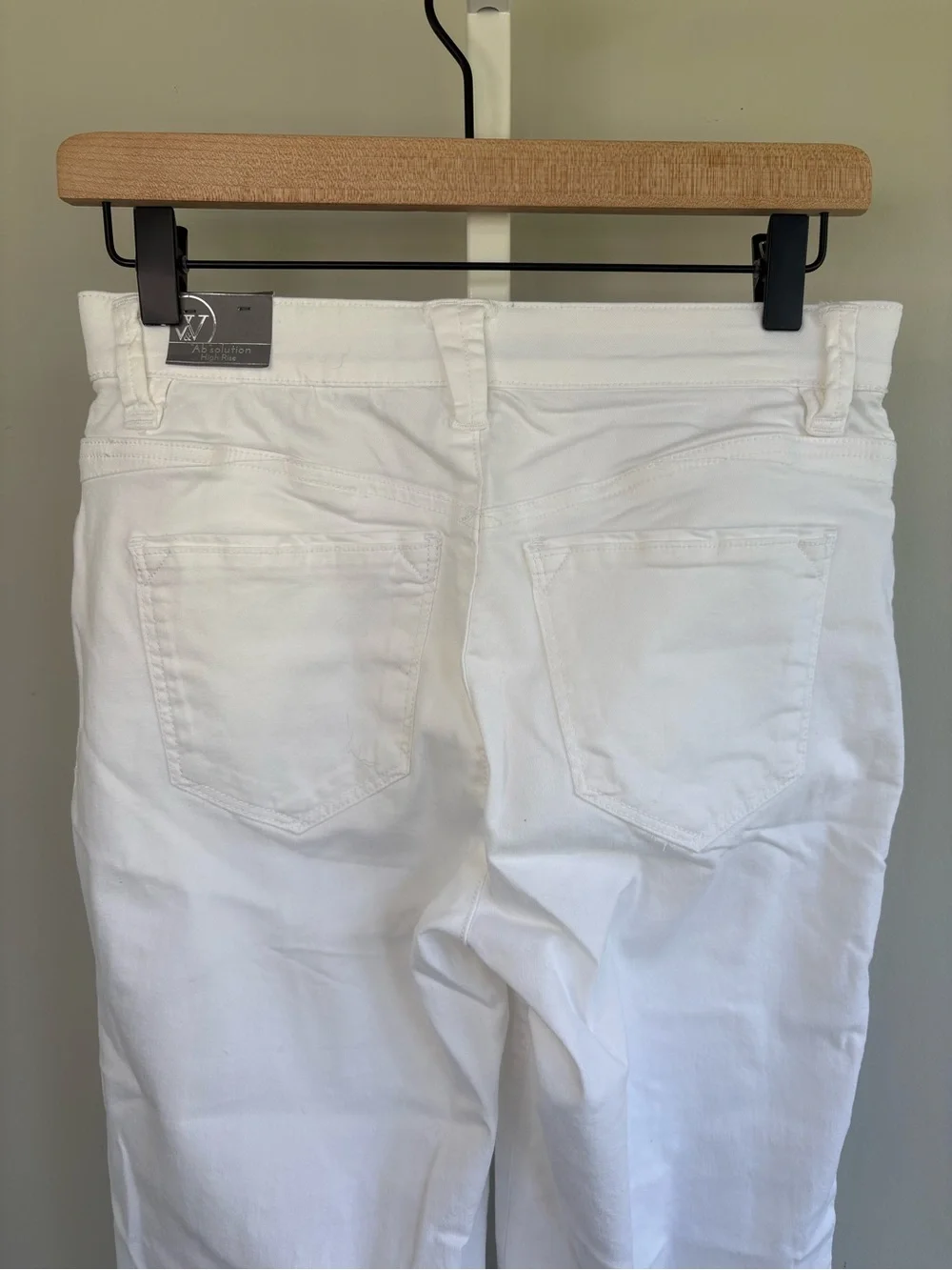 Wit & Wisdom Absolution High Rise Straight Leg Jeans White Size 2 NWT